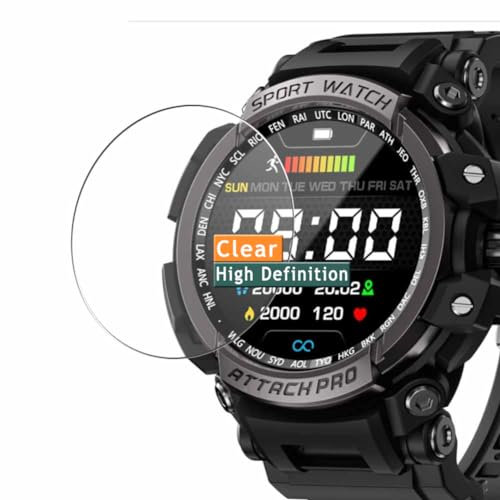 Vaxson 3 Stück Schutzfolie kompatibel mit LOKMAT ATTACK PRO 1.32 smartwatch Smart Watch Display folie folien Displayschutzfolie ( nicht Panzer Schutz Glas folie SchutzGlas nicht PanzerGlas ) Update