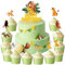 Decorazioni Torta Simba Re Leone - 13 PCS Topper per Compleanno, Cake Topper Happy Birthday per Bambini