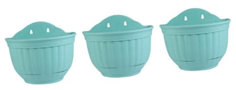 BESPORTBLE 3 Piezas macetero semicircular para Colgar en la Pared Estante para Colgar Plantas Maceta Muro florero Plantas de Estante macetero Colgante semicírculo caldero colgado