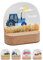 Bärenfreunde® - Personalisiertes Nachtlicht für Babys - Individuelle Nachttischlampe für Kinder - Personalisierte Geschenke Kinder - Babygeschenk - Geschenk zur Geburt (Traktor blau)