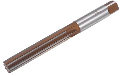 sourcing map Handreibahle, 20 mm, H7, metrischer Reibahlenbohrer für Metall, Holz, Lochreiben, gerade Rillen, 9SiCr, Schneidwerkzeug aus legiertem Stahl