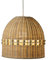 VERTBAUDET Lampenschirm Rattan mit Holzkugeln Beige Gold TU