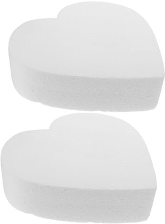 KONTONTY Schaumkuchenmodell Herz-Form Wiederverwendbarer Kunstkuchen Für Dekoration Übungsschaumkuchen Für Party Hochzeit Zubehör