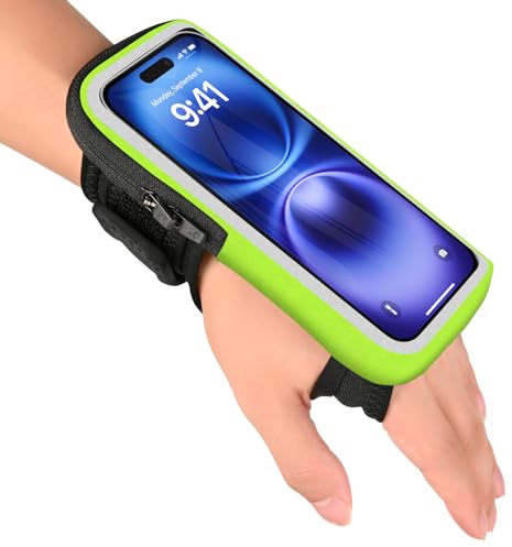 Sportarmband Handy 2 IN 1 Unterarm und Arm Handytasche Joggen, Schweißfest | Verstellbarem, Touchscreen, für iPhone 17/16/15 Pro Max Samsung S26 S25 Running Armband Phone Holder Laufen Marathon Zubehör