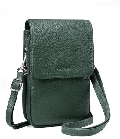 befen Leather Cross Body Bags for Women Small Cross Body Phone Bag with RFID Blocking for Ladies Green Over Shoulder Bags for Women Daily use