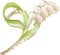 1Pc Pink Lily of The Valley Flower Hair Clips, Large Metal Claw Clip,Orchid Clamps,Lily Jaw Clamp Styling Accessories for Thick Thin,Hair Accessories