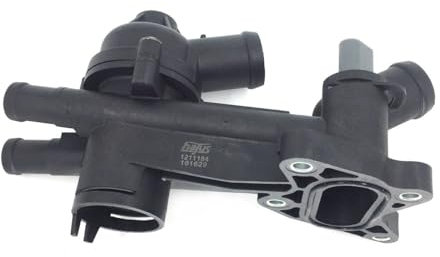 Hajus 1211184 Thermostat mit Gehäuse 87°C fur Kühlmittel mit Sensor & Dichtung Kompatibel mit Seat Cordoba 6L2 Ibiza 6L1 6J5 6P1 Toledo Skoda Fabia Roomster VW Polo Fox Schrägheck 1.2