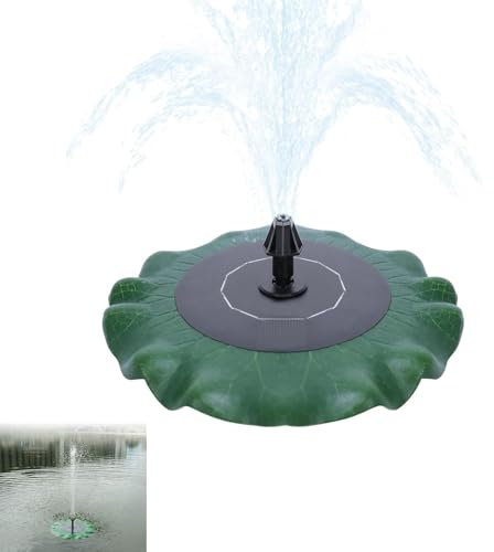 ACXIN 1.4W Lotus Solar Springbrunnen – Schwimmende Solar-Wasserpumpe mit 4 Sprühdüsen – Für Gartenteich, Vogelbad & Wasserspiele im Lotus-Design