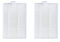 Compatible con Proscenic 800T, 820T, 820S y 830T Robot Aspirador Cepillo Lateral Principal Filtro HEPA Filtro Primario Trapos de Fregona Repuestos Accesorios Inicio(2 PCS Filter)