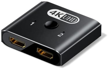 Koolenry 2 in 1 Out Bidirectional -Compatible 2.0 4K@ 60Hz Splitter Manual Switch Switcher