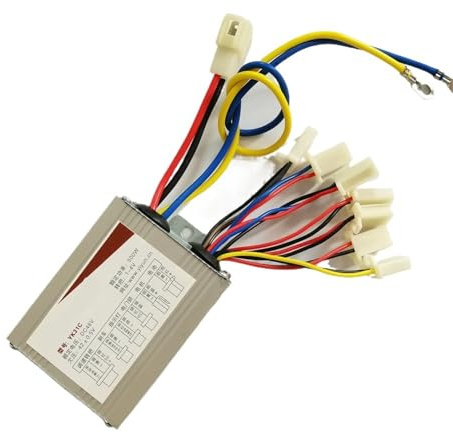 24V 36V 48V 500W DC-Bürstenmotor-Controller YK31C 3-Gang-Elektrofahrrad-Roller-Controller-Zubehör 9 Satz Kabel(24V 500W)