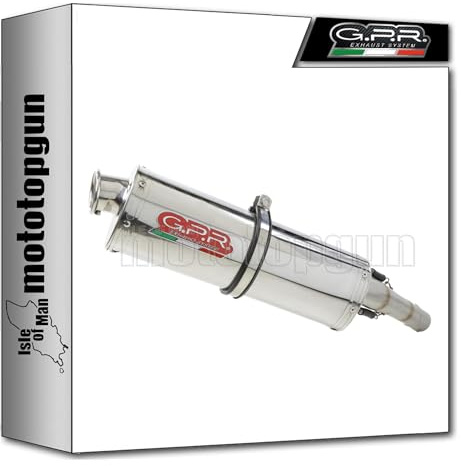 gpr e5.s.207.tri pot d'echappement approuve trioval acier compatible avec suzuki v-strom dl 800 de-se 2023 2024 2025 mototopgun std