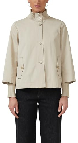 s.Oliver Damen Outdoor-Jacke – Relaxed Fit, Strickkragen, Rippbündchen