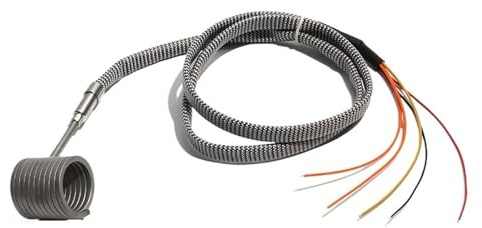 Spritzgussmaschine Heißkanalheizung Spiralfederheizung 3 x mm Düse mit K-Thermoelement 1 Stück(300W 15x25mm(IDxL))