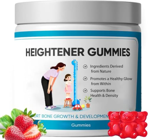Caramelle gommose per aumentare l'altezza per una crescita naturale dell'altezza negli adolescenti e negli adulti Caramelle gommose rinforzanti con vitamina C, vitamina D, calcio