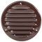 Ø 200mm / 8 inch Brown Round Metal Air Vent Grille Cover with Insect Mesh - Ventilation Cover