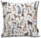Cocoal-ltd Kissenbezug für Sofakissen, Motiv: Windhunde, Wippets und Lurcher, 45,7 x 45,7 cm