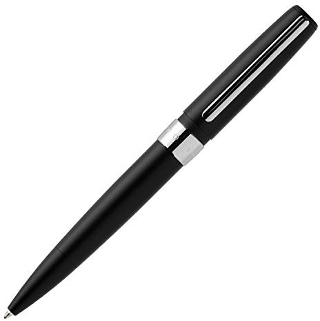 BOSS Halo Chrome Kugelschreiber schwarz Messing, Länge: 134 mm, HSR0894B