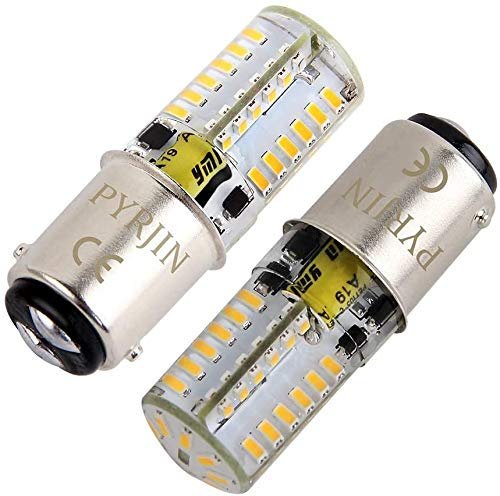 Ba15d Ampoule LED 12V 5W, PYRJIN Double Contact Baïonnette Sbc, Blanc Chaud 3000K, Équivalent 35W, pour l'intérieur, RV Camping, bateau, feux de position. (lot de 2)