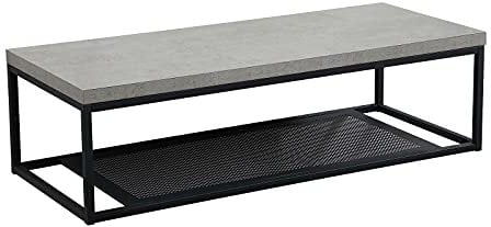 Plan de Toilette Suspendu pour Vasque Will - EP. 3,8cm L120 cm + Structure Métal Noir Mat