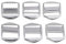 6Pcs Metal Strap Ladder Slide Buckles Lock 30mm Silver