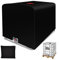 IBC Abdeckung, Wassertank IBC Behälter Abdeckplane, 420D IBC UV-Schutz/Regenwasser Schutzhaube Cover,Mit Öffnung,Für 1000L IBC Container (100x120x116cm)