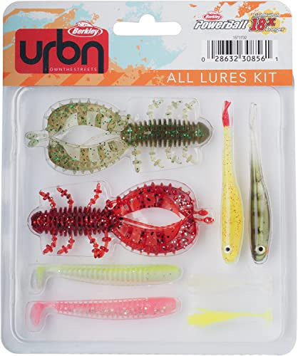 Berkley URBN All Lures Kit - 8 Gummifische im Set, Gummiköder, Softbaits