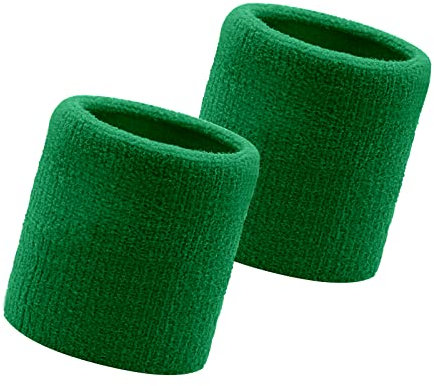 Flintronic 2 Stück Schweißbänder Handgelenk, Saugfähige Handgelenk Schweißbänder für Damen & Herren,Fitness Arm Schweißband,Sport Schweißband Armband Weiche Baumwolle für Handball Fußball Tennis