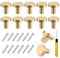 ZOCONE 12 Pcs Gold Drawer Knobs 29mm Round Cabinet Knobs with 12 Screws & 1 Double-Ended Dual-Purpose Screwdriver Gold Knobs for Drawers Handles for Cupboard Wardrobe Furniture-Minimalism