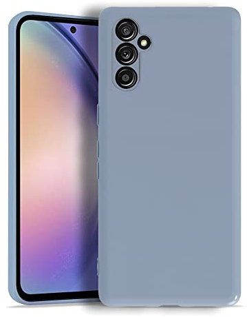 KRUSKY Liquid Silicone Case for Samsung Galay A54 5G, Soft Gel Rubber Anti-scratch Shockproof Slim Full Body Protection Phone Case Cover Compatible with Samsung Galay A54 5G (LavenderGray)