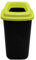 Home Centre Plastic Recycling Kitchen Office Waste Bin 28 Litre Green Open Touchless Rim Sorting Waste Segregation Recycle Rubbish Container Six Colour Code Management School Work Trash Box