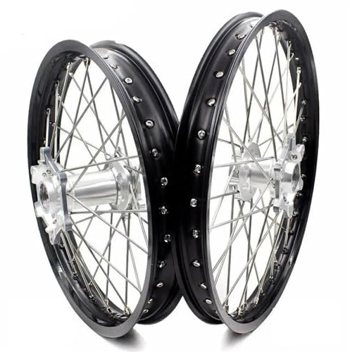 21/18 Räder Felgen Set Motorrad Felgen Für EXC EXCF SX SXF XC XCW 125 150 200 250 300 350 450 500 2003-2021 Naben Stahlfelge Hinterradnabe Radfelgen Kreis Nabe