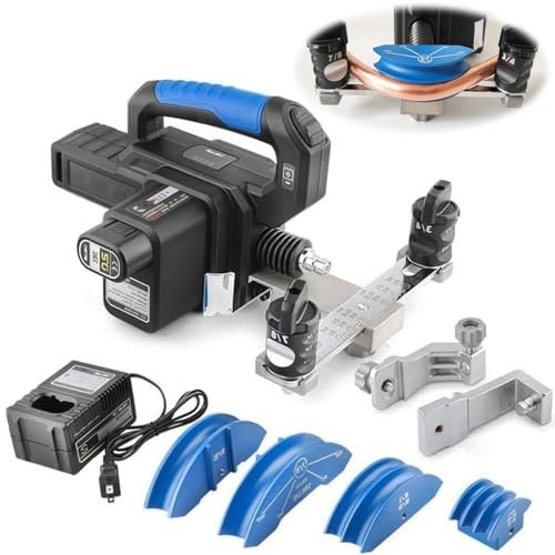 Hydraulischer Rohrbieger-Satz + 7 Matrizen(1/4-7/8), Elektrischer Rohrbieger(90°-Biegung) – Kann Etwa 90 Mal Gebogen Werden, Für Die Reparatur Von Kühlschrank-Klimaanlagen