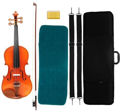 Violino 4/4 Legno Full Size Acustico Violino Violino Set Per Studenti Starter Con Violino Custodia Violino Archi