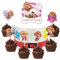 7 Stück Tortendeko Geburtstag,4 Jahre Acryl Happy Birthday Kuchen Deko,Kuchenaufsatz,Muffin Geburtstag Deko,Cupcake Topper,Cake Decoration für Junge Mädchen Themen Kindergeburtstag Party