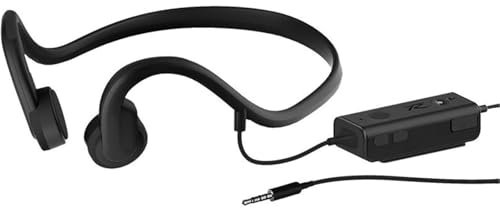 OZSSD Open Earphones,Wired Bone Conduction Earphones,3.5mm,IP8 Waterproof, Sweat Resistant, Noise reducing Built-in Microphone Suitable for Running, Sports, and Fitness