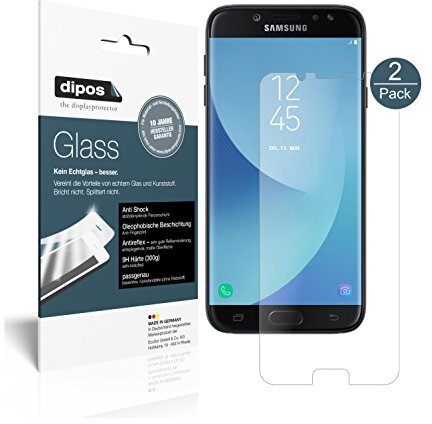 dipos I 2X Protection ecrán Mat Compatible avec Samsung Galaxy J7 2017 Verre Souple Film Protecteur 9H