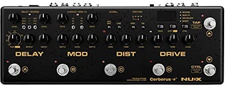 NUX | Cerberus Guitar Effect | Guitar Multi FX Pedal,Black
