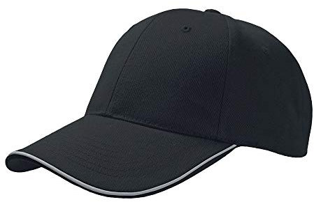 Atlantis Reflect 6 Panel reflektierende Baseball Kappe (Einheitsgröße) (Schwarz)