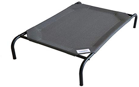 Coolaroo The Original Cooling Elevated Pet Bed, Raised Breathable Washable Indoor and Outdoor Pet Cot, Large, Gunmetal