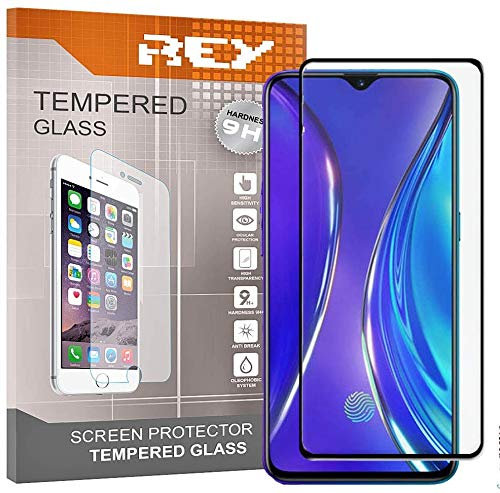 2X Protector de Pantalla 3D para OPPO REALME 5 Pro - REALME X2 - REALME XT, Negro, Protección Completa, 3D / 4D / 5D