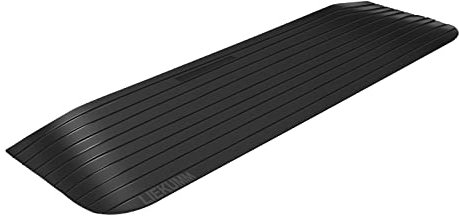 LIEKUMM 3.8cm Rise Rubber Threshold Ramp, 1000kg Load Capacity Ramps for Wheelchairs, Mobility Scooters, Power Wheelchairs, Wheelchair Ramps for Doorways, Steps, Kerbs