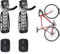 Dirza Vertical Bike Storage Rack - Indoor,Garage,Shed - Easy to Install - Holds Road,Mountain or Hybrid Bikes - 2 Pack