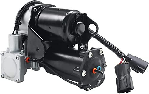 AIRSUSFAT LR023964 LR3 LR4 Air Suspension Compressor Pump For Hita-chi System Compatible with 2005-2009 LR3 2010-2013 LR4 2006-2013 Range Rover Sport (6 Pins Connector) LR061663 LR044360