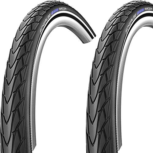 2X Schwalbe Marathon Racer 28Zoll 30-622 RaceGuard SpeedGrip Lite schwarz Reflex