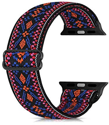 Ecogbd Elastic Ersatzarmband kompatibel mit Apple Watch Armband 38mm 40mm 41mm 42mm 44mm 45mm 49mm, weiches Nylon armband kompatibel mit iWatch Serie 9,8,7,6,5,4,3,2,1,SE