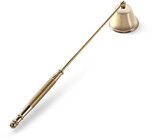 Anawakia Kerzenlöscher aus Edelstahl Edelstahl-Kerzenlöscher Kerzenlöscher mit Griff Kerzenwerkzeug für Kerzen Docht Löscher (Gold)