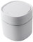 croselyu Mini poubelle de bureau avec couvercle - Seau sanitaire pour peler les graines de melon - Seau poubelle de voiture (White)