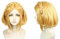 WHBHD Spiel Zelda: Atem der Wilden Prinzessin Zelda Perücken Kurze Blonde hitzebeständige Haarsplay-Perücken + Perücke-Kappe