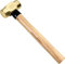 WEDO Mazza con manico in legno, testa martello in ottone, lunghezza 320 mm